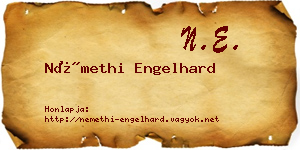 Némethi Engelhard névjegykártya